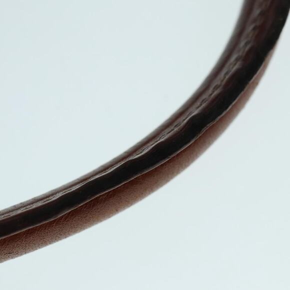 CELINE Macadam Canvas Hand Bag Pvc Leather Brown Gold - Picture 9 of 13